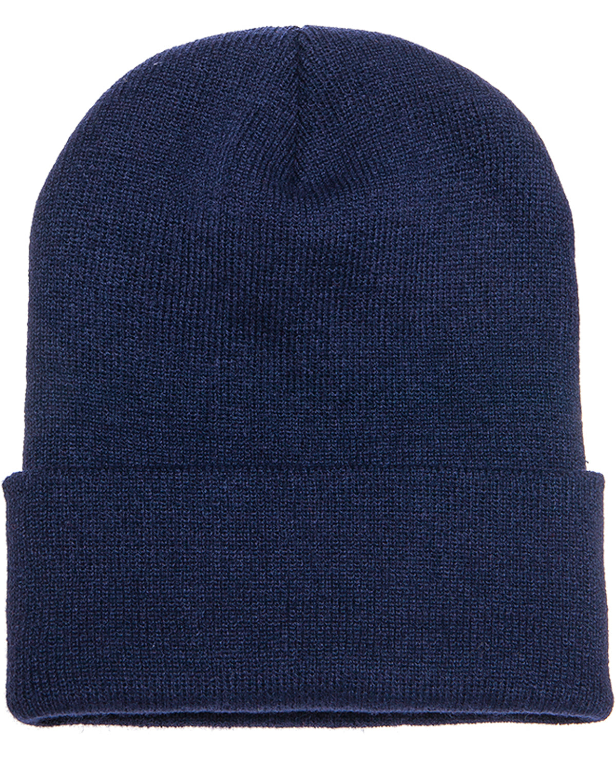 12-Piece Product Package: Yupoong 1501 Adult Cuffed Knit Beanie with Embroidery Customization