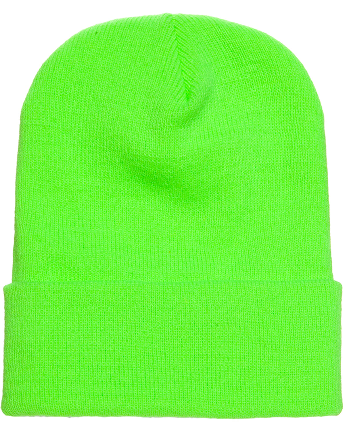 12-Piece Product Package: Yupoong 1501 Adult Cuffed Knit Beanie with Embroidery Customization