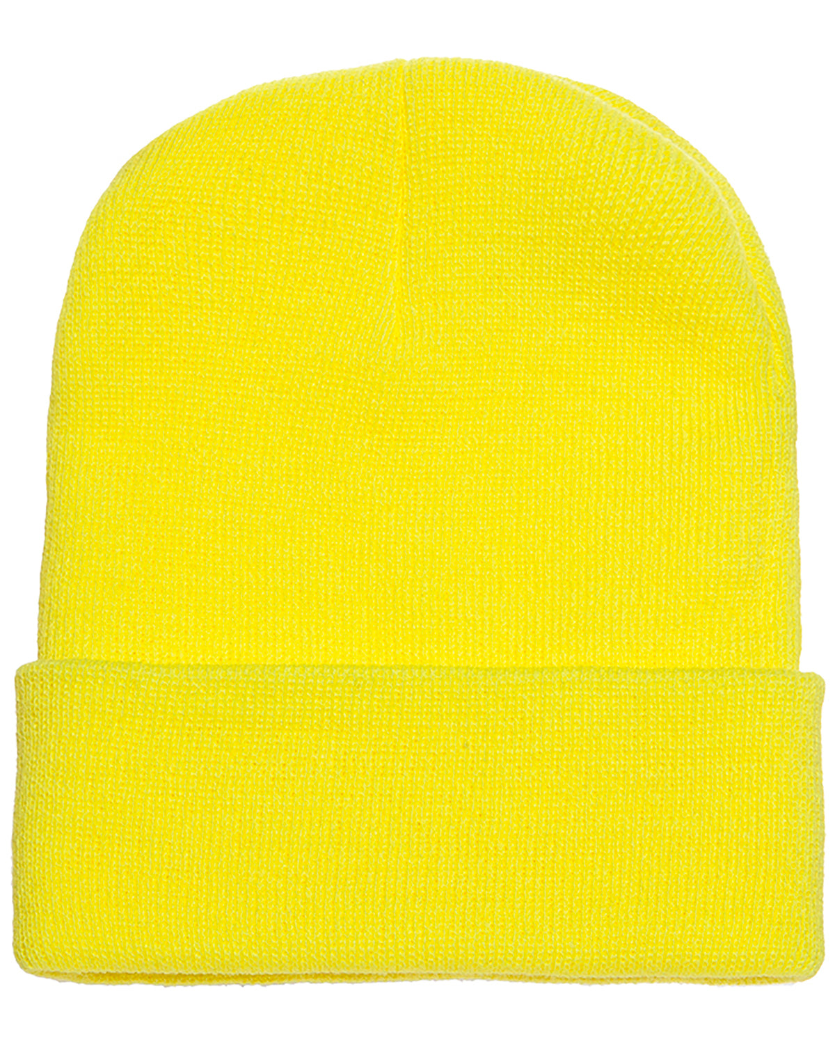 12-Piece Product Package: Yupoong 1501 Adult Cuffed Knit Beanie with Embroidery Customization