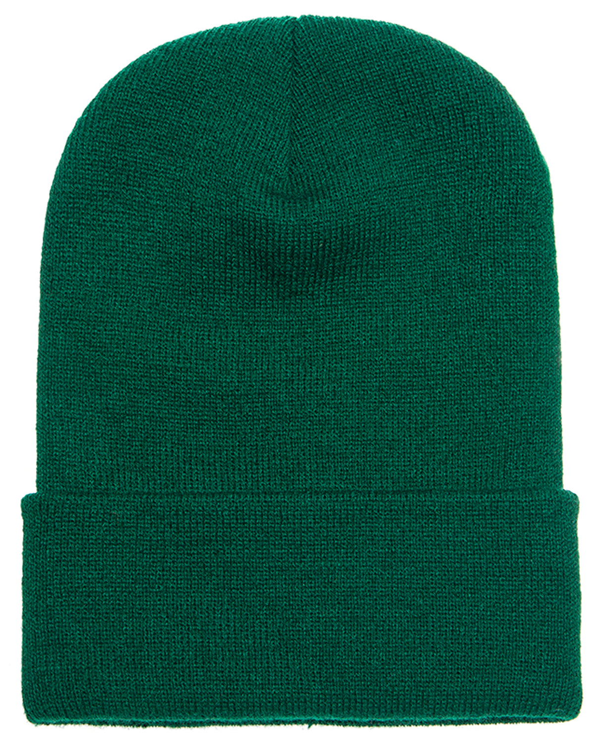 12-Piece Product Package: Yupoong 1501 Adult Cuffed Knit Beanie with Embroidery Customization