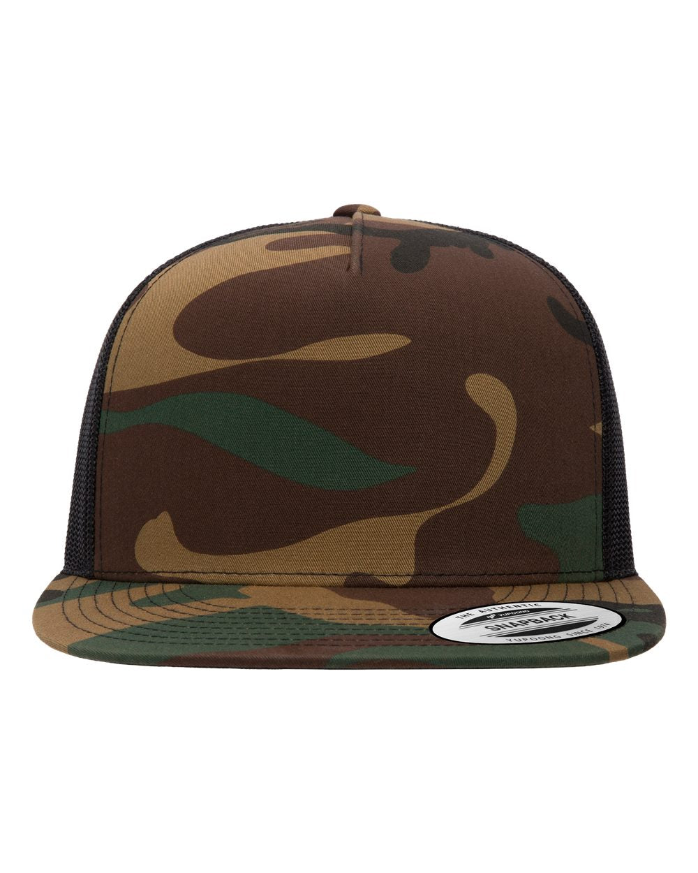 12 Piece Product Package: Yupoong 6006MC Five-Panel Classic Trucker Cap with Custom Embroidery