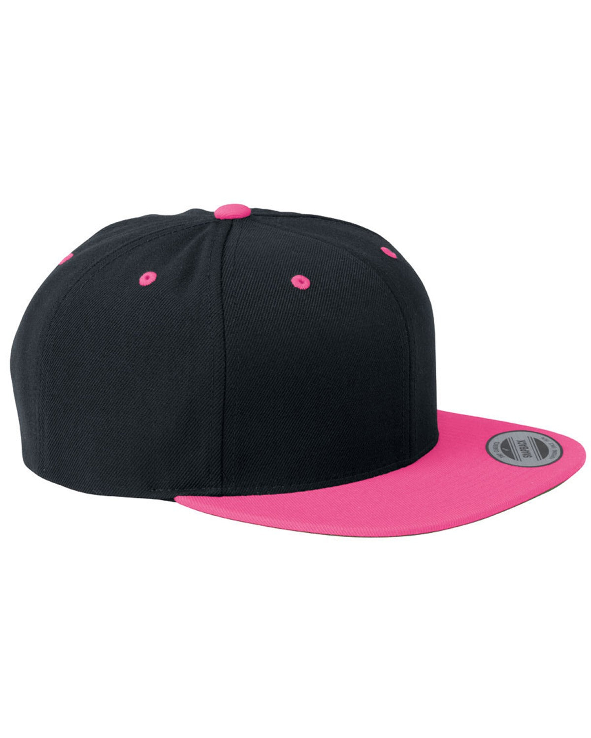 12 Piece Product Package: Yupoong 6089 Adult 66-Panel Structured Flat Visor Classic Snapback with Embrodiery Customization