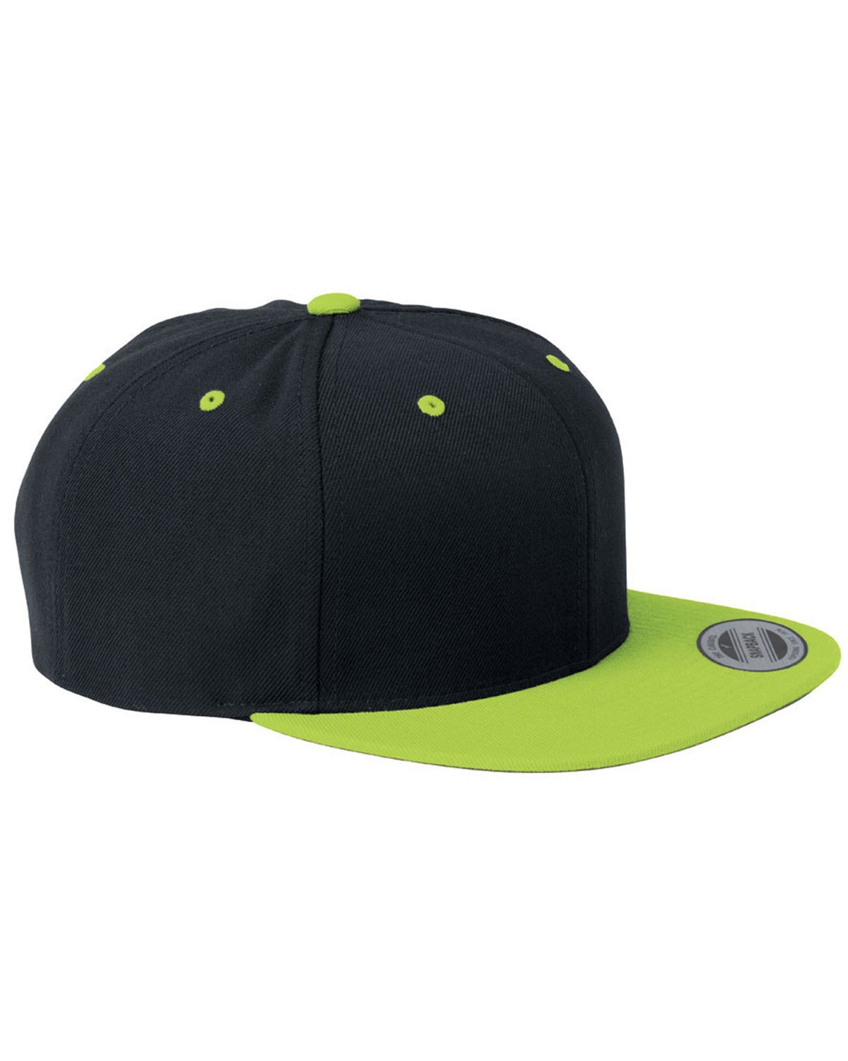 12 Piece Product Package: Yupoong 6089 Adult 66-Panel Structured Flat Visor Classic Snapback with Embrodiery Customization
