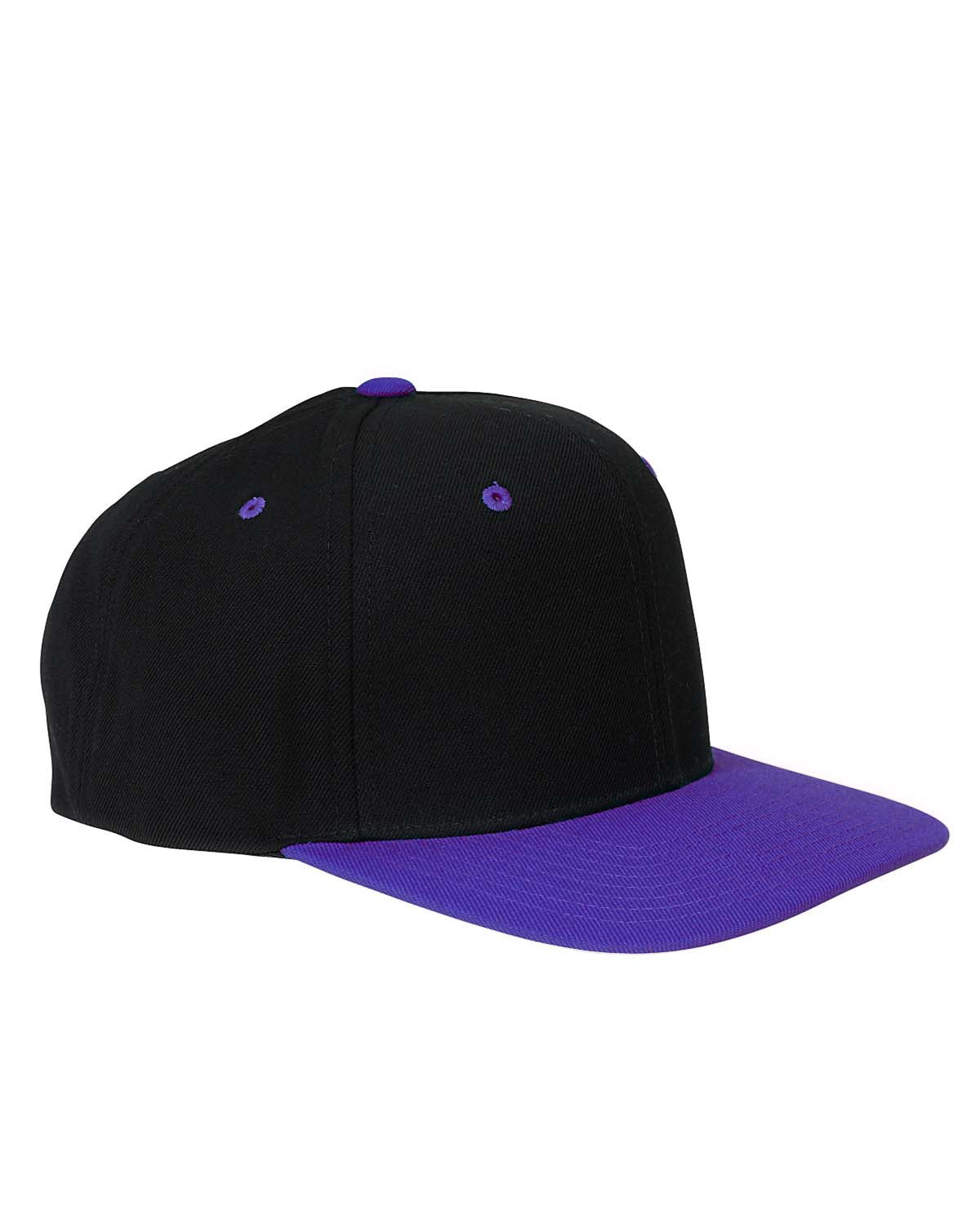 12 Piece Product Package: Yupoong 6089 Adult 66-Panel Structured Flat Visor Classic Snapback with Embrodiery Customization