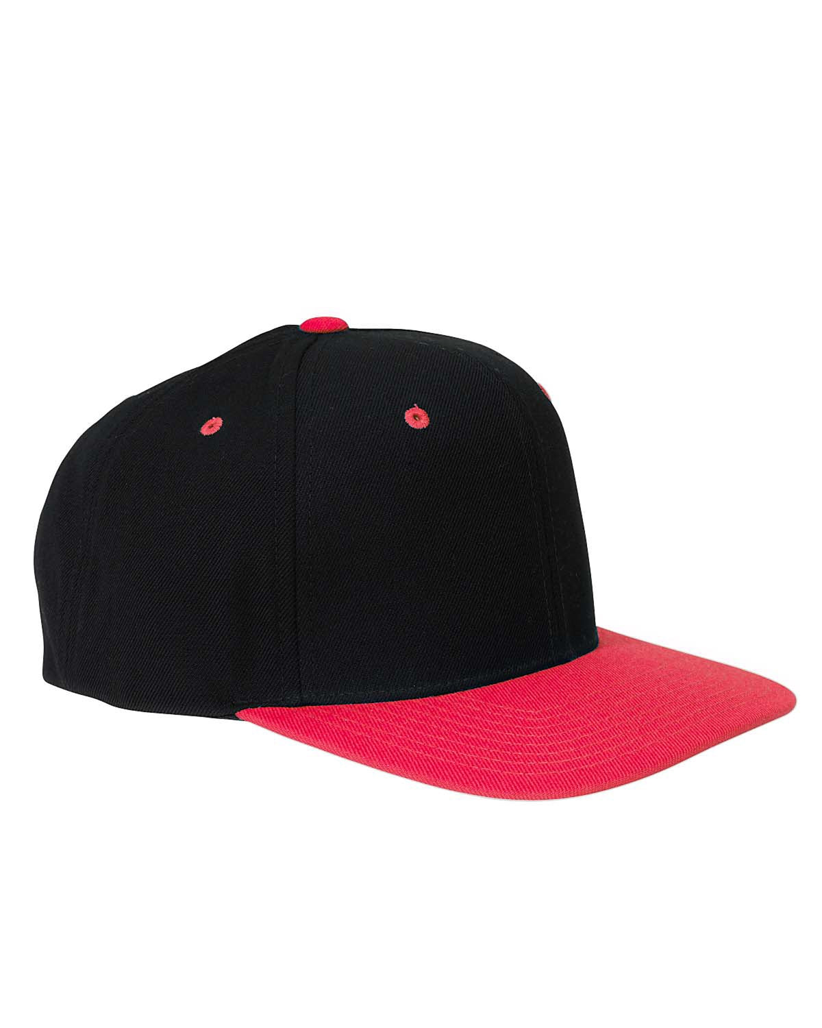 12 Piece Product Package: Yupoong 6089 Adult 66-Panel Structured Flat Visor Classic Snapback with Embrodiery Customization