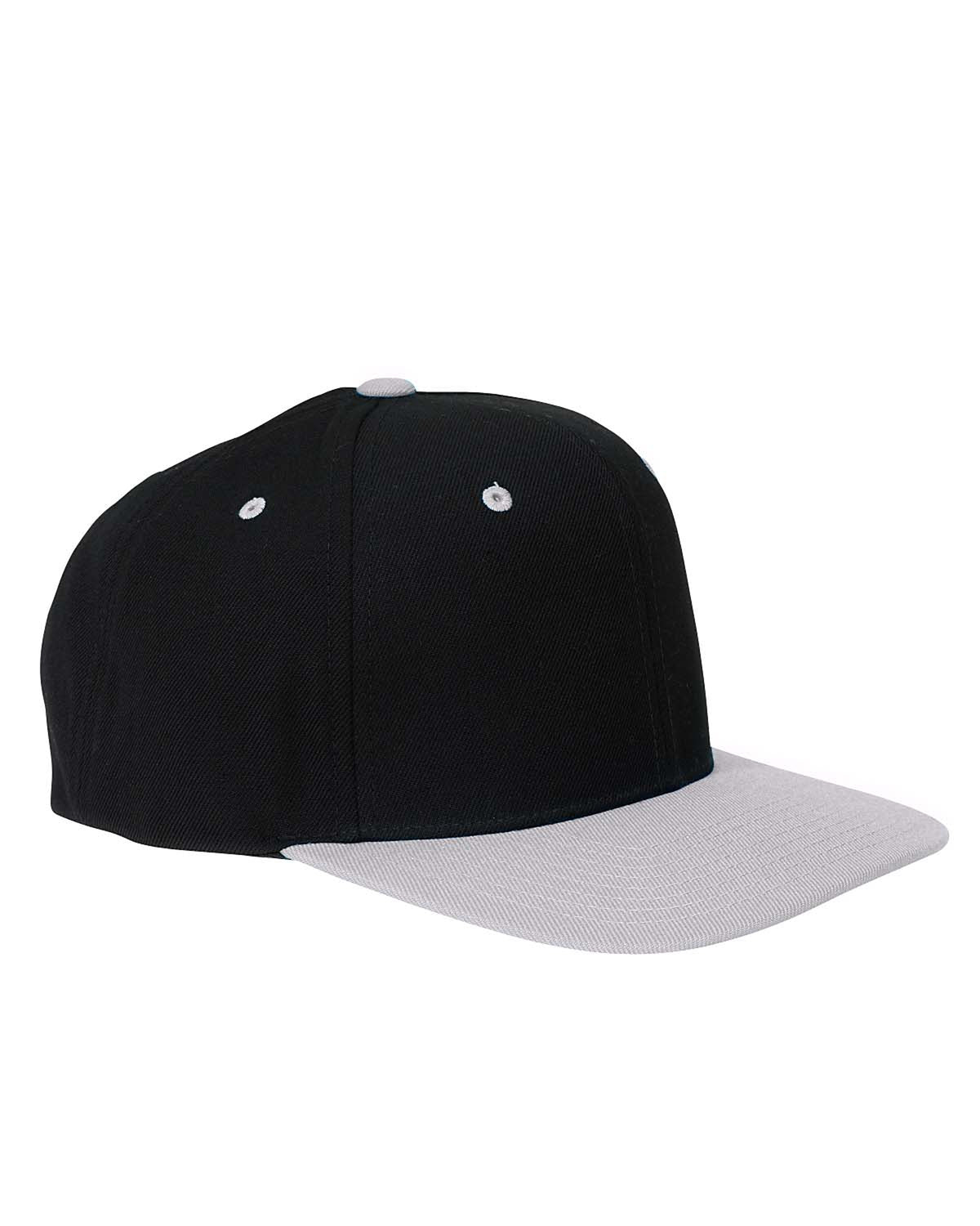 12 Piece Product Package: Yupoong 6089 Adult 66-Panel Structured Flat Visor Classic Snapback with Embrodiery Customization