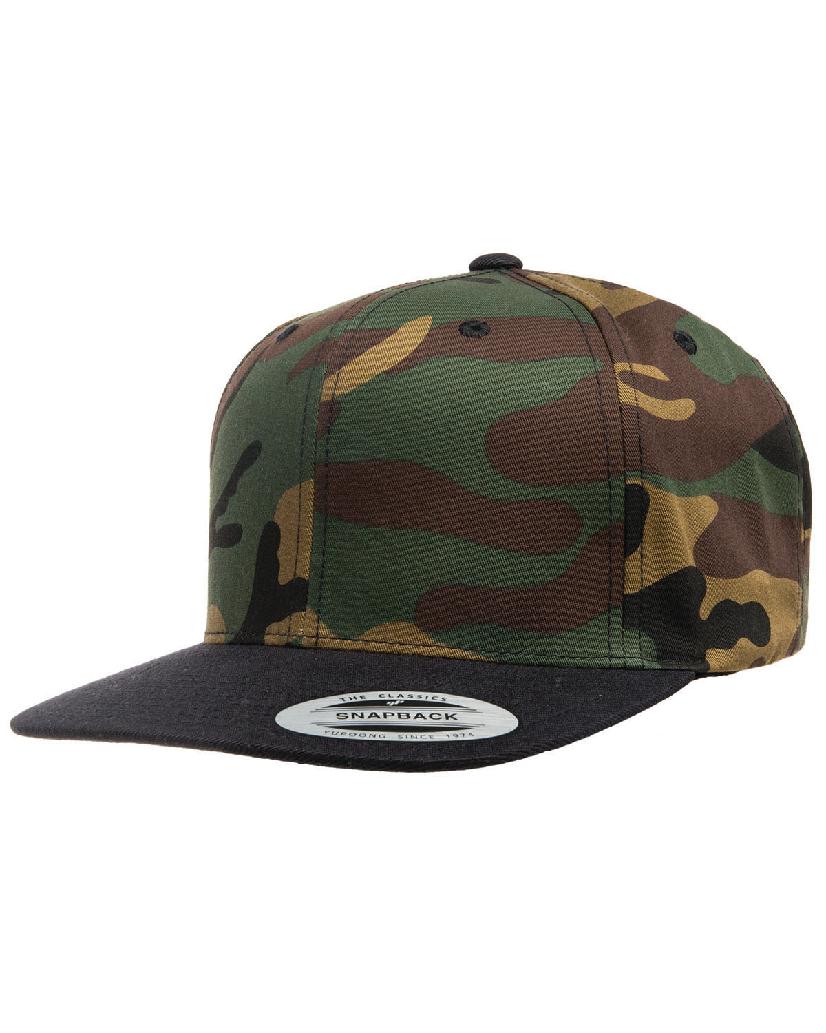 12 Piece Product Package: Yupoong 6089 Adult 66-Panel Structured Flat Visor Classic Snapback with Embrodiery Customization