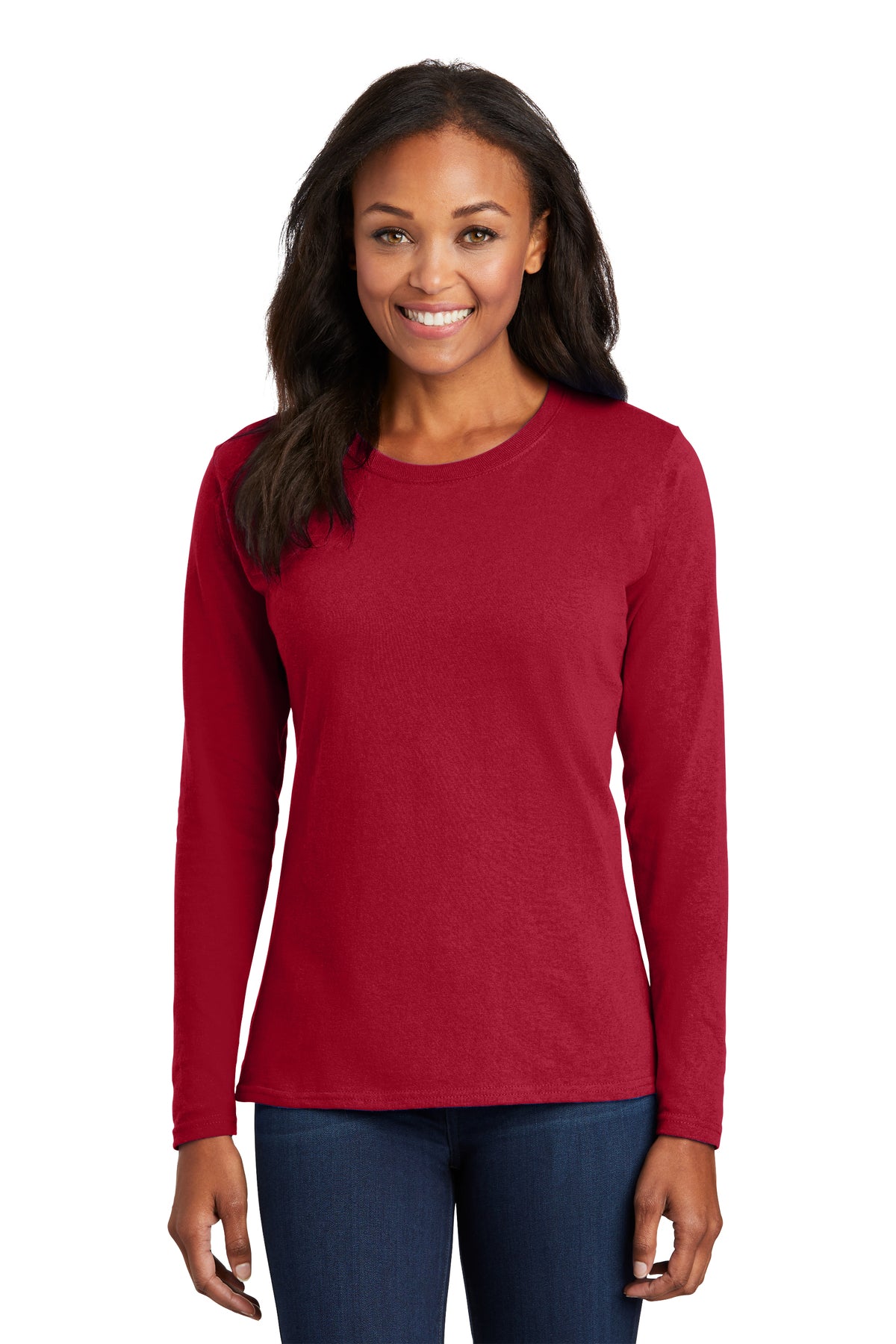 Port & Company LPC54LS Ladies Long Sleeve Core Cotton Tee