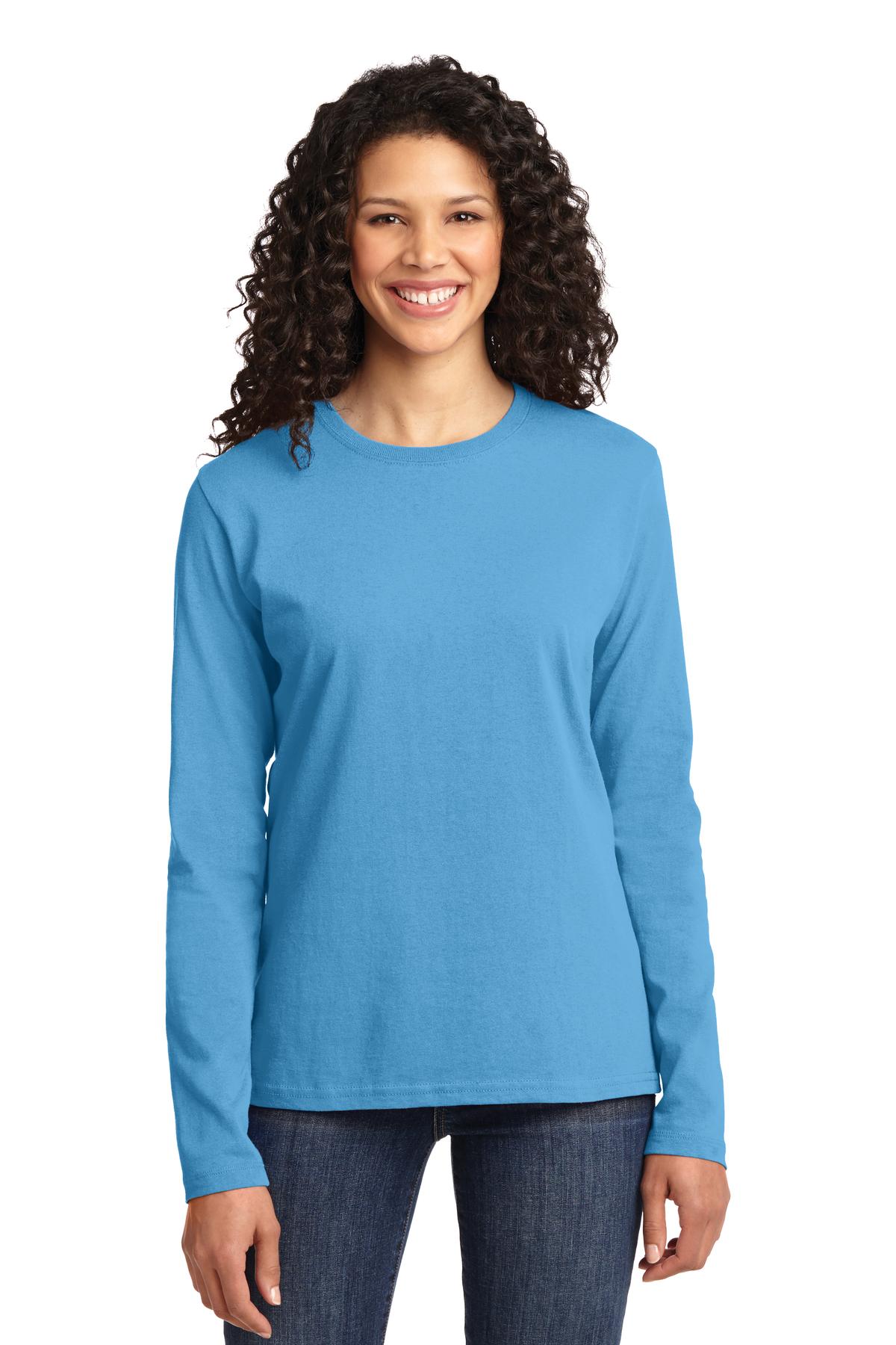 Port & Company LPC54LS Ladies Long Sleeve Core Cotton Tee