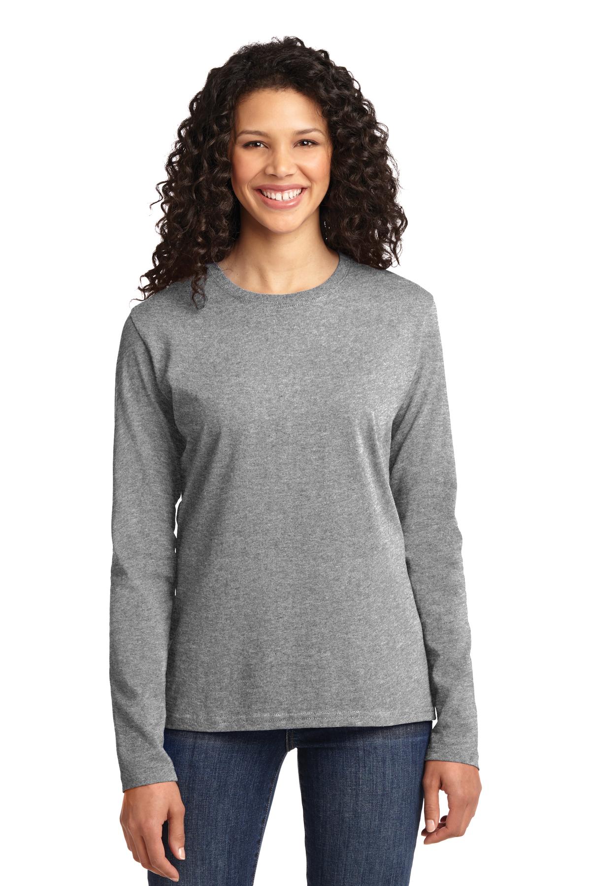 Port & Company LPC54LS Ladies Long Sleeve Core Cotton Tee