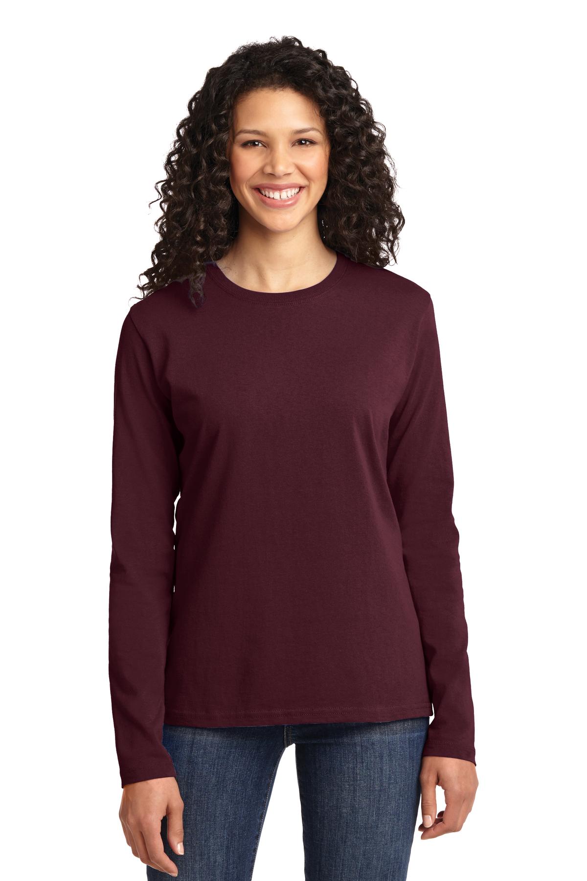 Port & Company LPC54LS Ladies Long Sleeve Core Cotton Tee