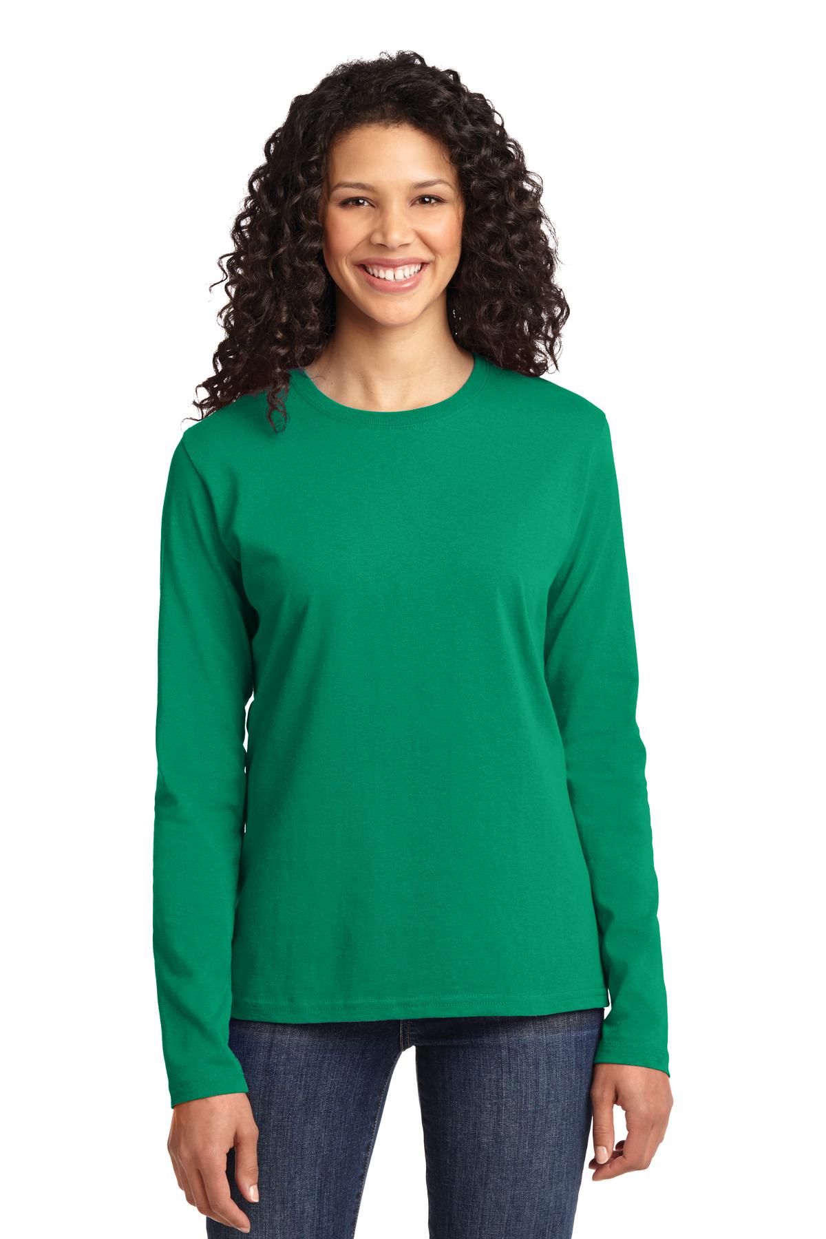 Port & Company LPC54LS Ladies Long Sleeve Core Cotton Tee