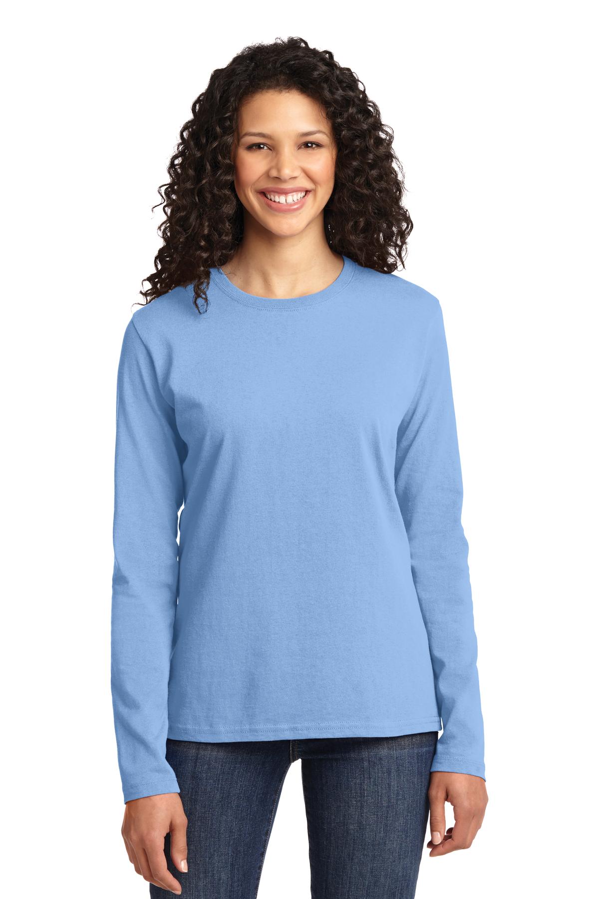 Port & Company LPC54LS Ladies Long Sleeve Core Cotton Tee