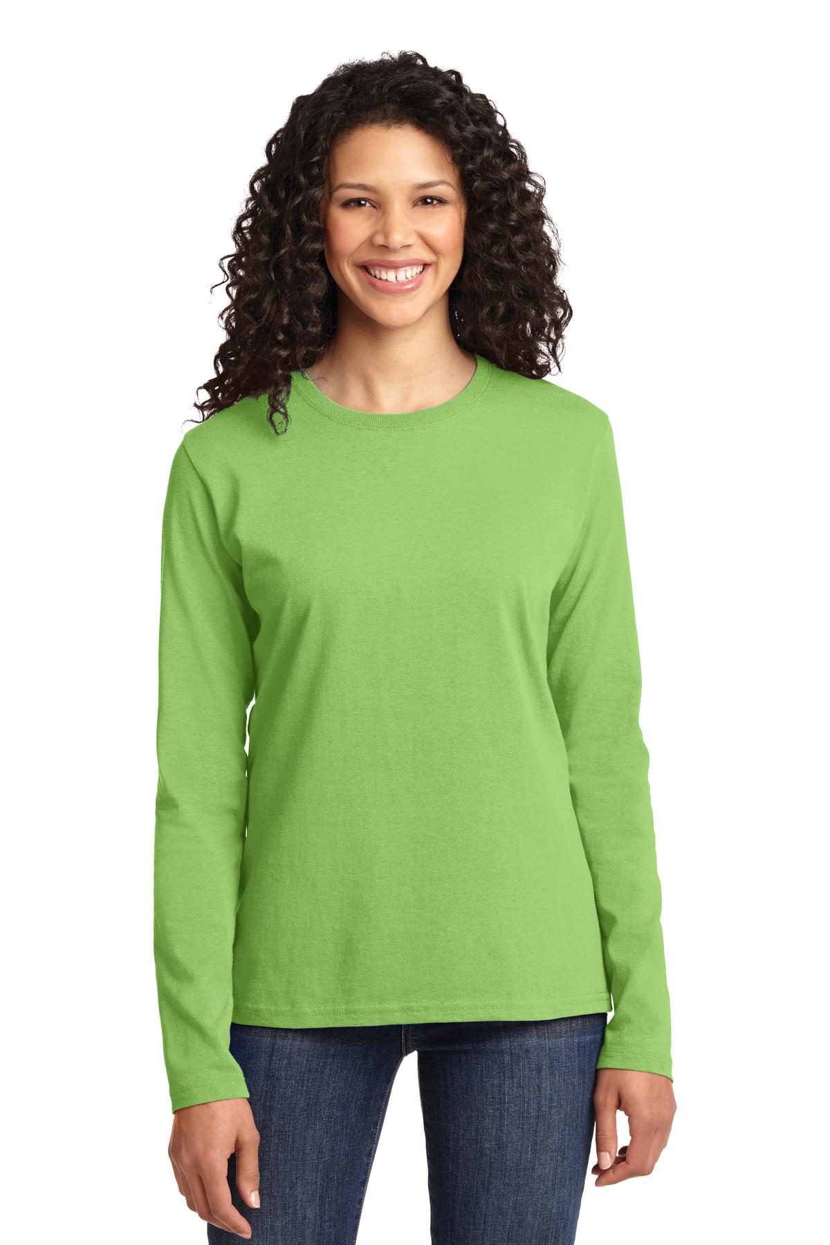 Port & Company LPC54LS Ladies Long Sleeve Core Cotton Tee