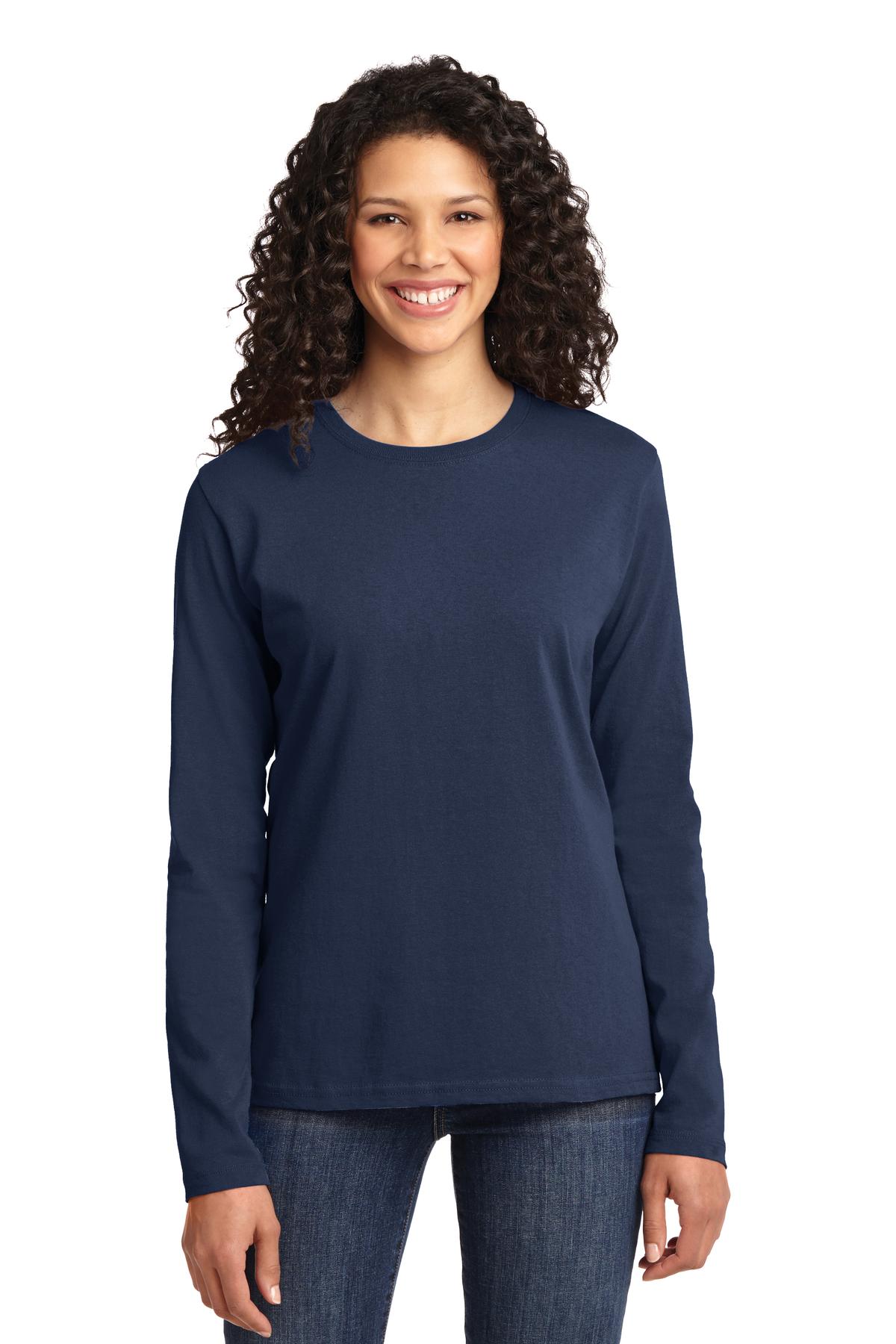 Port & Company LPC54LS Ladies Long Sleeve Core Cotton Tee