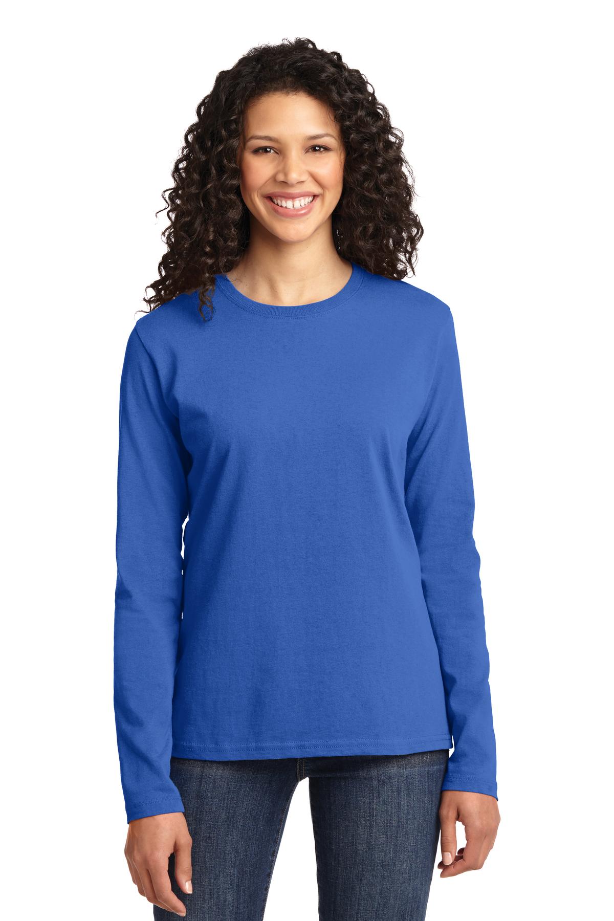Port & Company LPC54LS Ladies Long Sleeve Core Cotton Tee