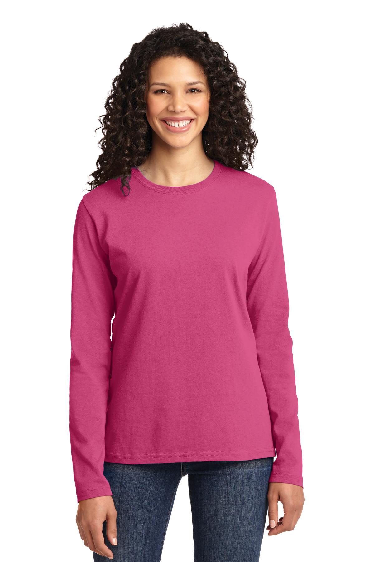 Port & Company LPC54LS Ladies Long Sleeve Core Cotton Tee
