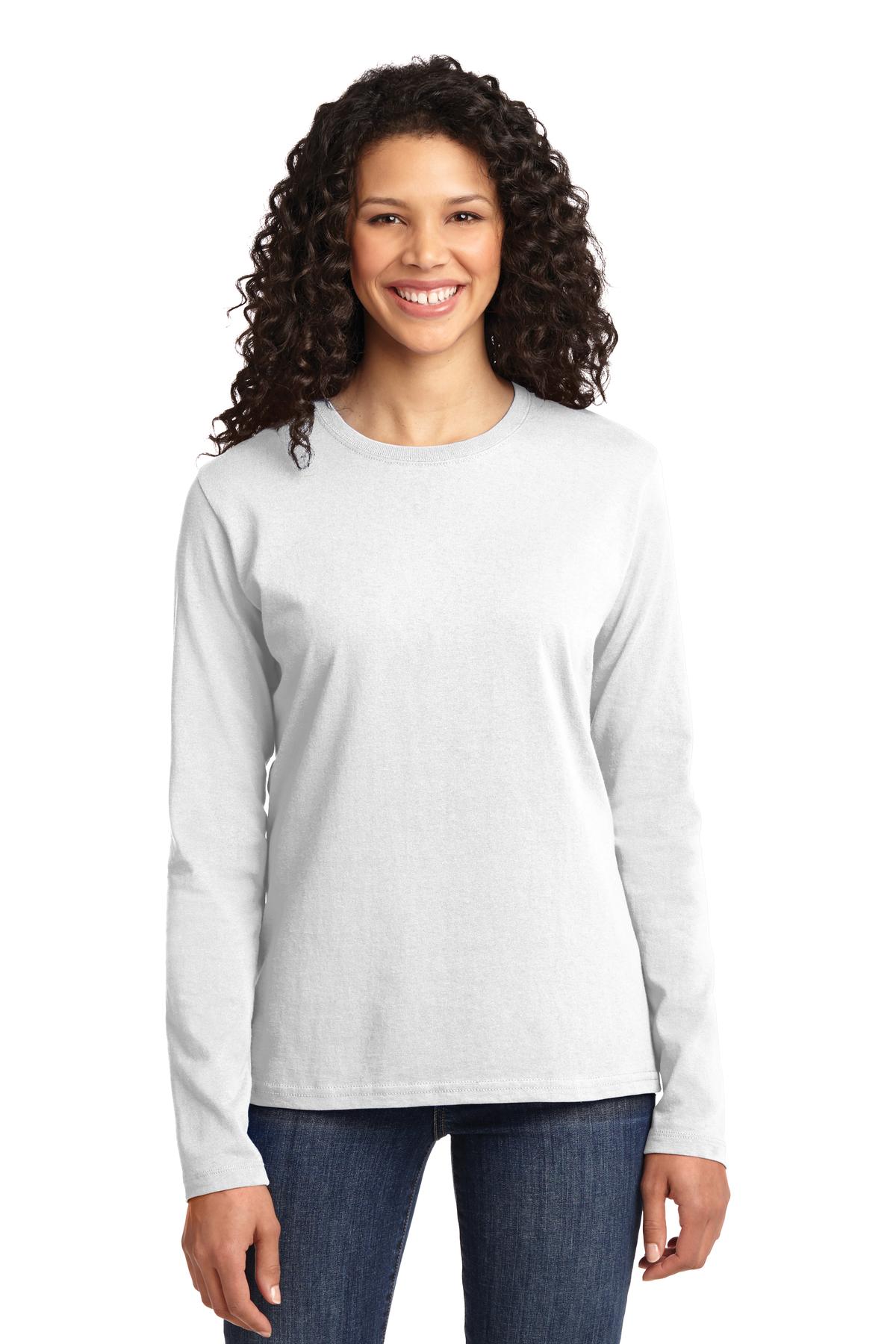 Port & Company LPC54LS Ladies Long Sleeve Core Cotton Tee