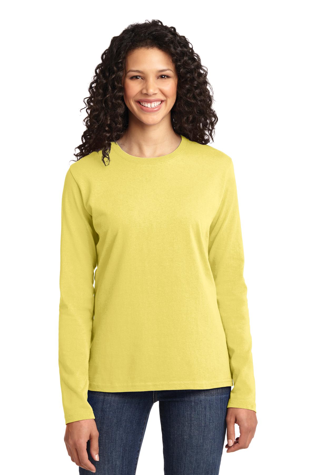 Port & Company LPC54LS Ladies Long Sleeve Core Cotton Tee