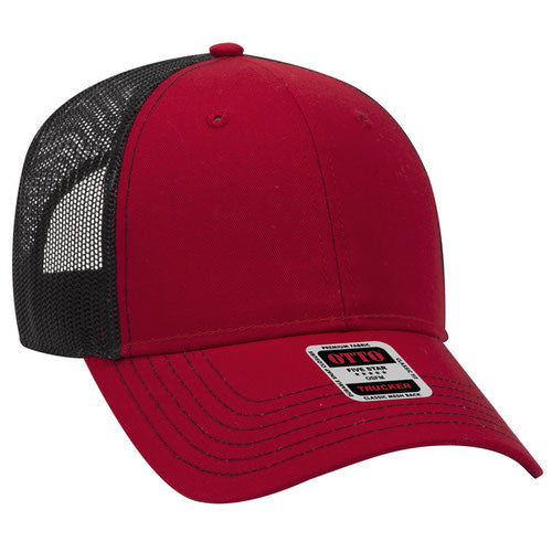 12 Piece Product Package: OTTO CAP 6 Panel Low Profile Mesh Back Trucker Hat - With Direct To film Customization