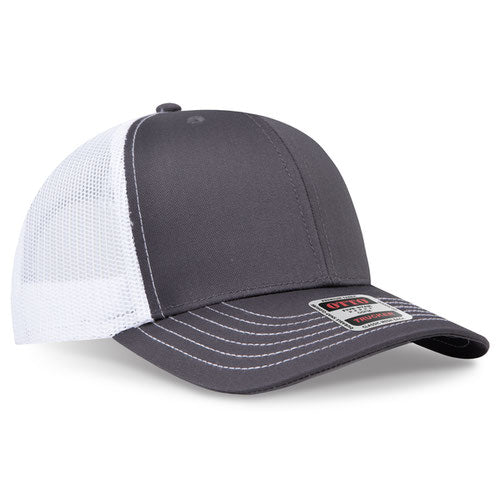 OTTO CAP 6 Panel Mid Profile Mesh Back Trucker Hat