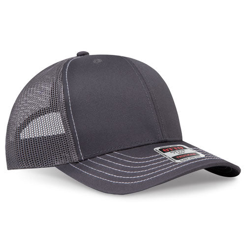 OTTO CAP 6 Panel Mid Profile Mesh Back Trucker Hat