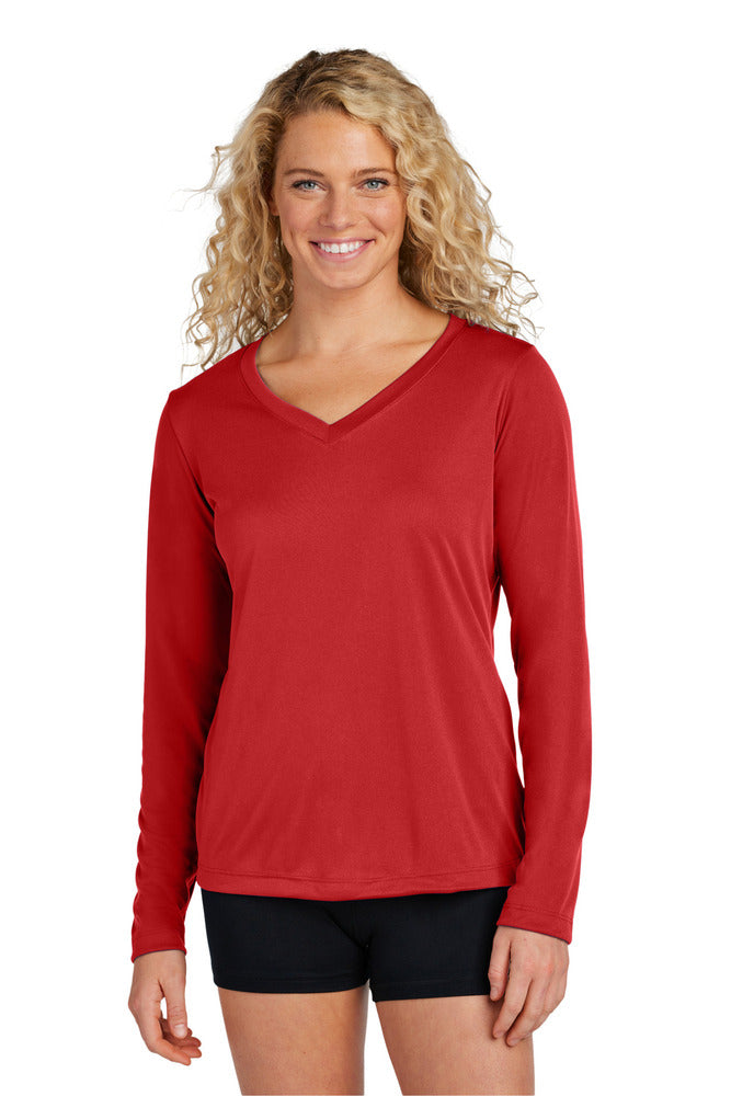 Sport-Tek LST353LS Women's Long Sleeve Posi Charge Competitor V-Neck Tee