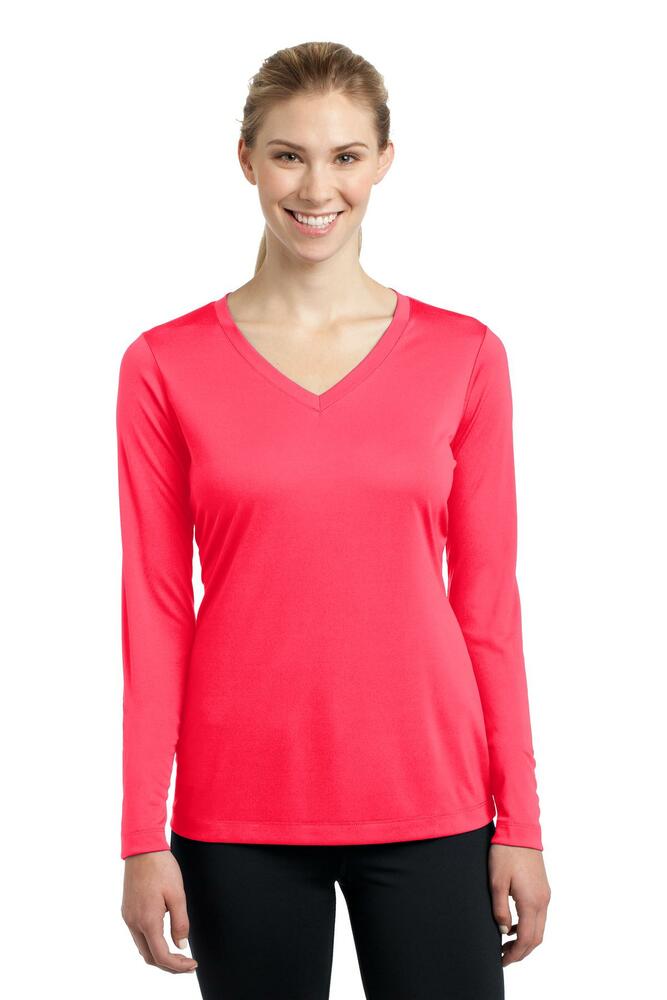 Sport-Tek LST353LS Women's Long Sleeve Posi Charge Competitor V-Neck Tee