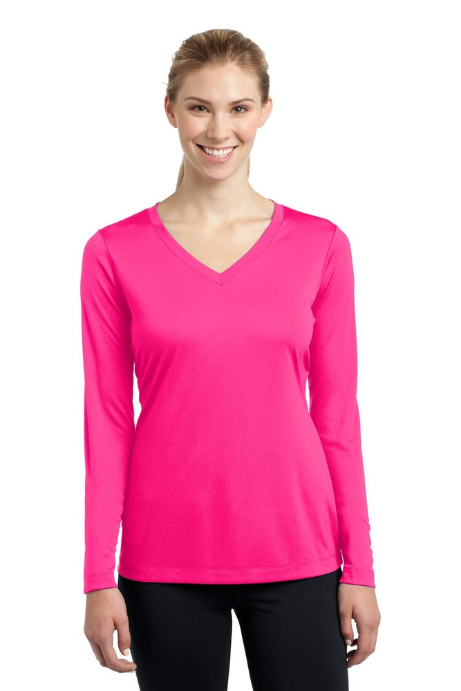 Sport-Tek LST353LS Women's Long Sleeve Posi Charge Competitor V-Neck Tee