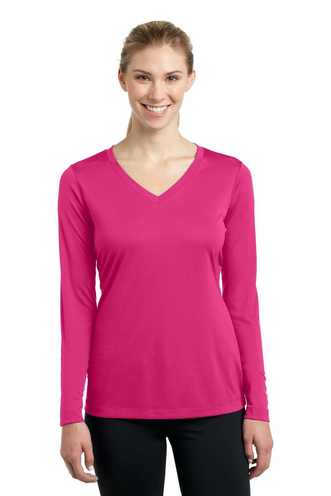Sport-Tek LST353LS Women's Long Sleeve Posi Charge Competitor V-Neck Tee