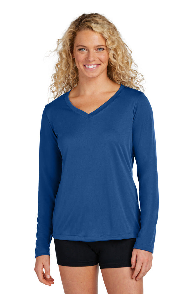 Sport-Tek LST353LS Women's Long Sleeve Posi Charge Competitor V-Neck Tee
