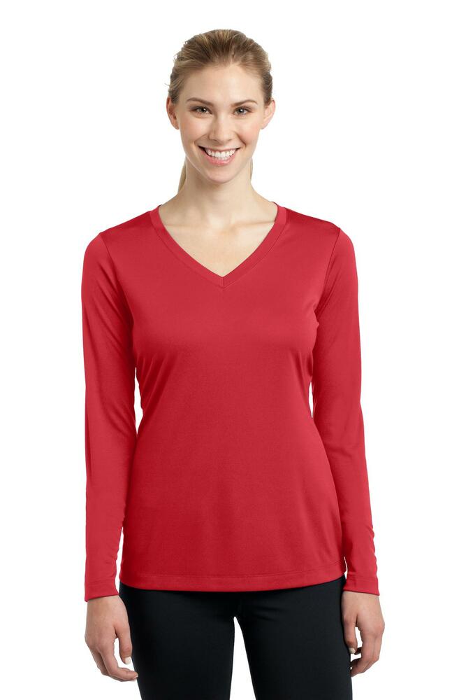 Sport-Tek LST353LS Women's Long Sleeve Posi Charge Competitor V-Neck Tee