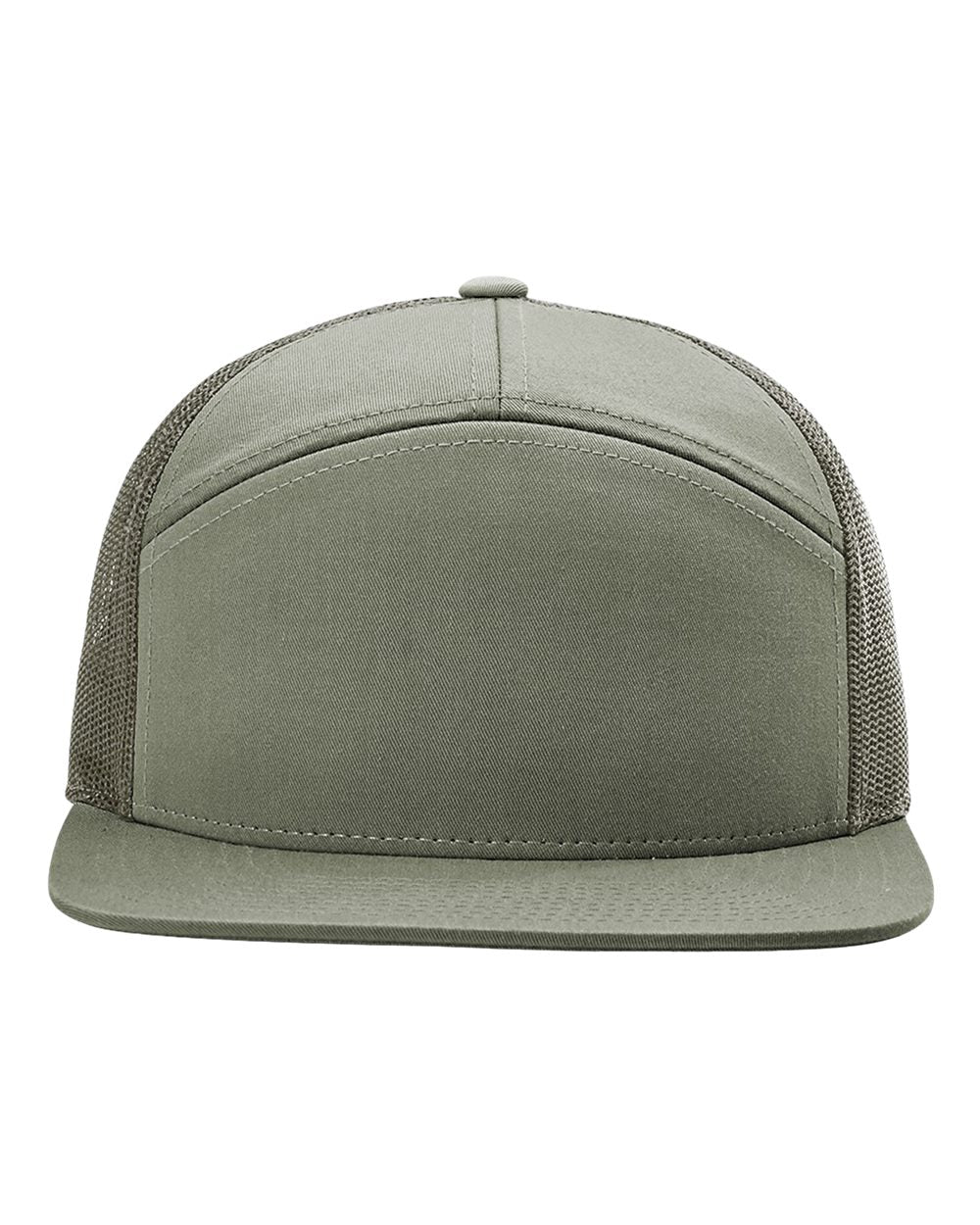 Richardson 168 7 Panel Trucker Hat, Flat Bill Snapback