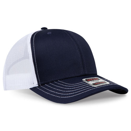 OTTO CAP 6 Panel Mid Profile Mesh Back Trucker Hat
