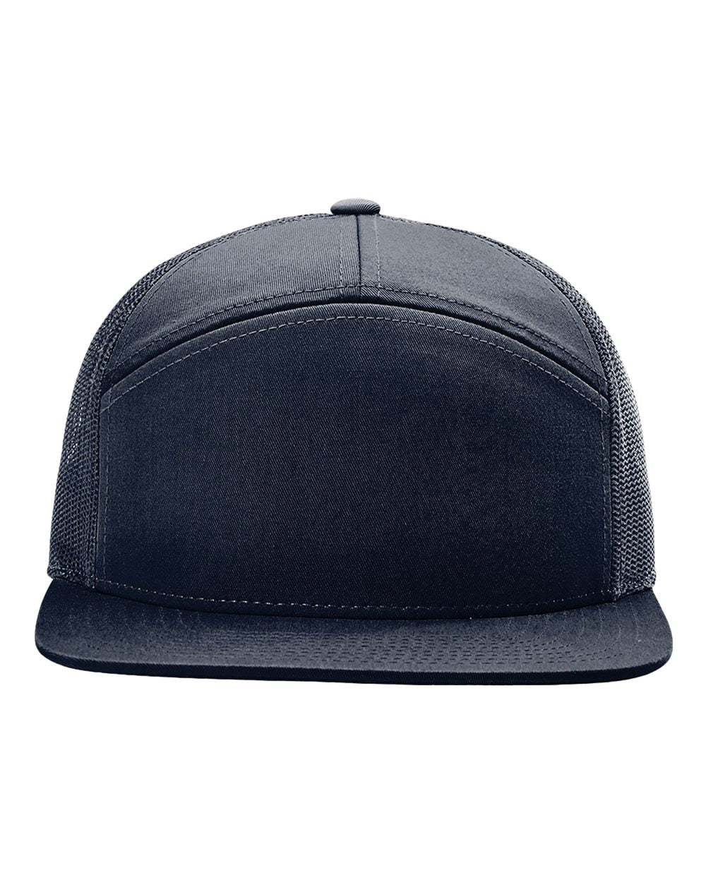 Richardson 168 7 Panel Trucker Hat, Flat Bill Snapback