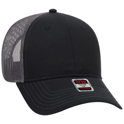 12 Piece Product Package: OTTO CAP 6 Panel Low Profile Mesh Back Trucker Hat - With Direct To film Customization