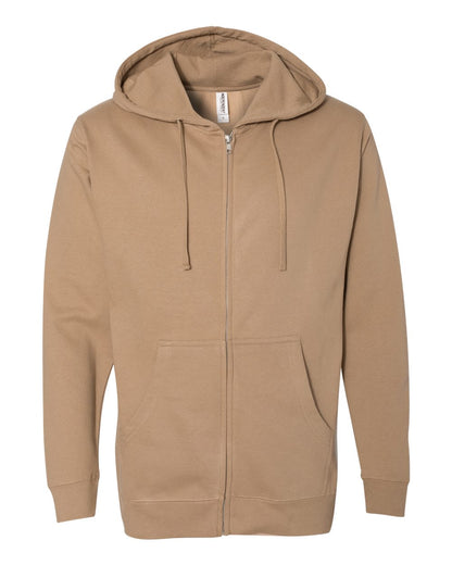 Midweight Zip Hooded Sweatshirt